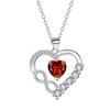 Infinity Heart Diamond Necklace for Women - European and American Style