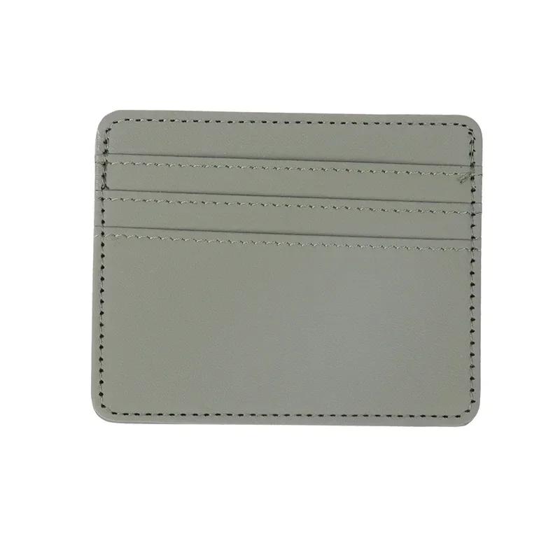 1pc Pu Leather Id Card Holder Candy Color Bank Credit Card Box Multi Slot Slim Card Wallet Women Men Business Cards Cover