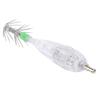 Fishing LED Lure Light Squid Shape White Light Color Bait Underwater Lure Lamp with Hook