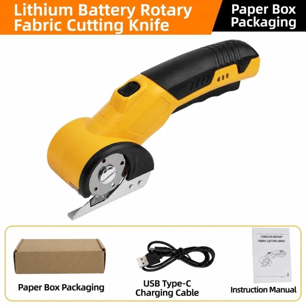 Rechargeable Electric Scissors One-hand Operation Cutting Machine Electric Fabric Cutter Home