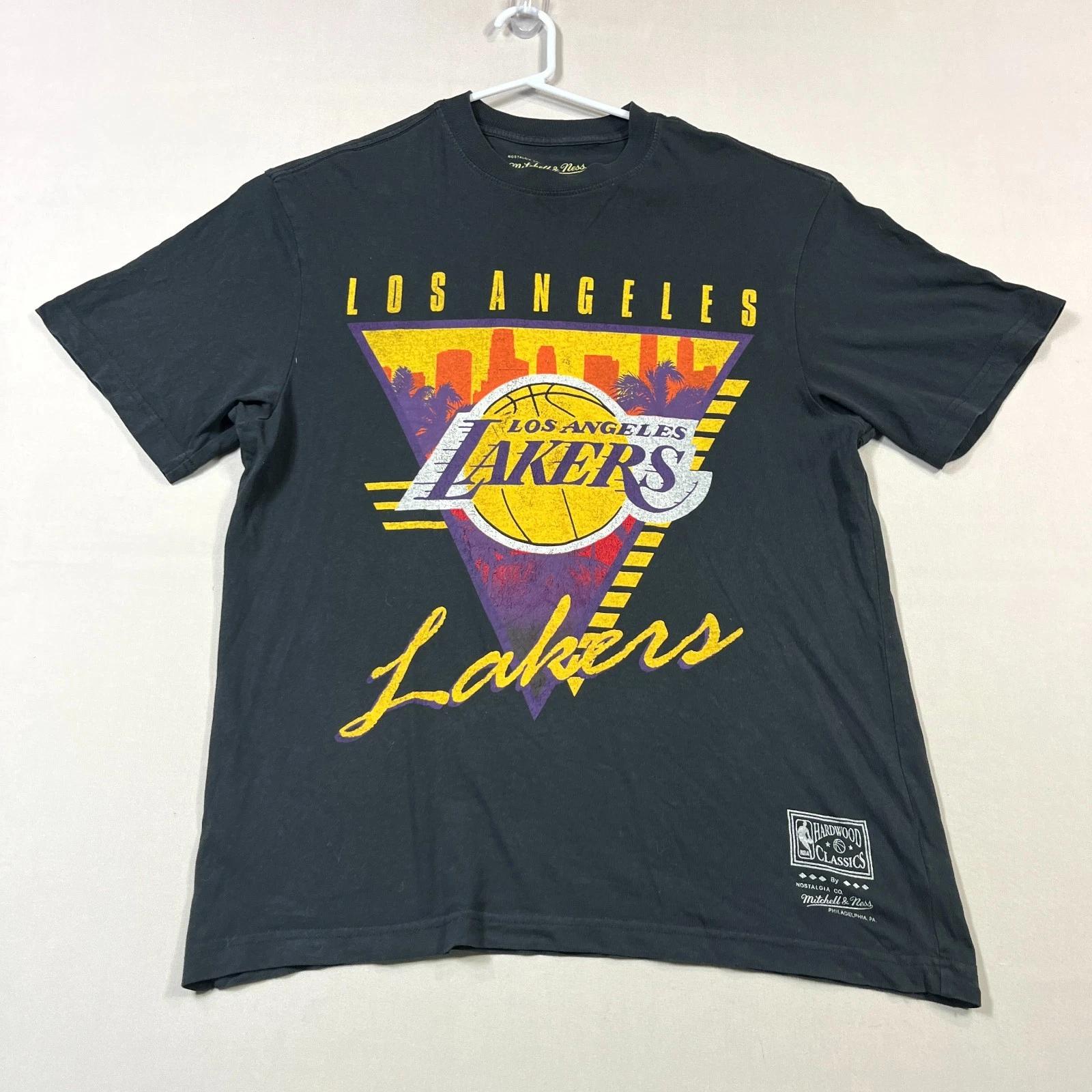 Mitchell & Ness Лос-Анджелес Лейкерс LA NBA Hardwood Classics Футболка Мужская Маленькая S S