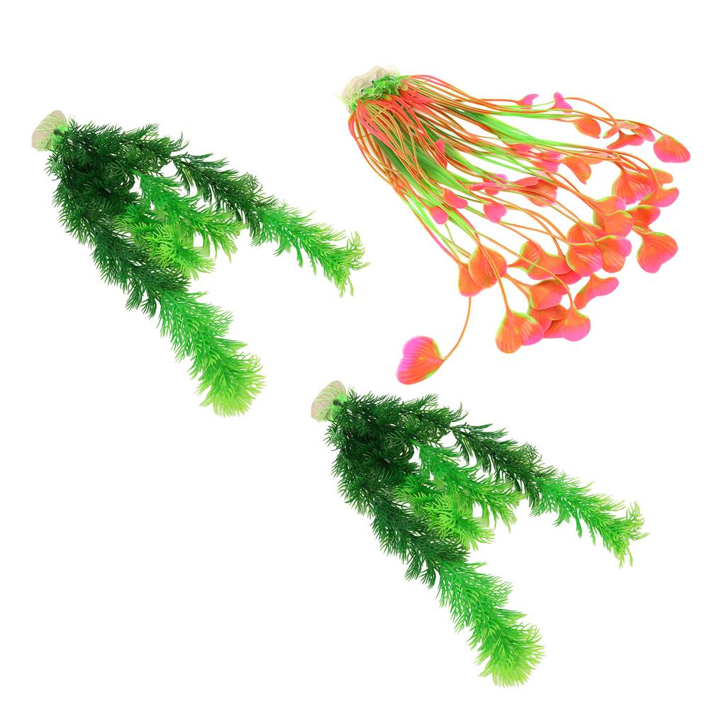 Aquarium Plants Decoration Artificial Lifelike Beautiful Fish Tank Plants Ornament for Underwater