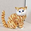 New Lifelike Cat Plush Toys Persian Cat and Tabby Cat Simulated Cat Doll Cute Sitting Cat Animal Plush Model Decor Ornaments