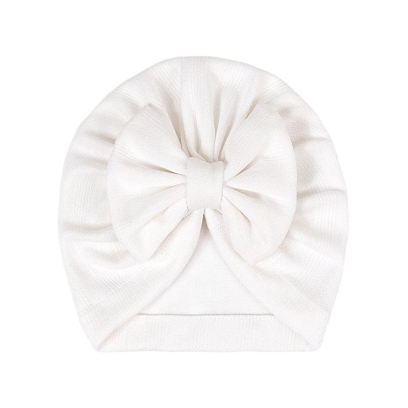 2026 Nová dětská čepice s velkou mašlí - 12 barev, Roztomilá nákrčníková čepice pro chlapce a dívky