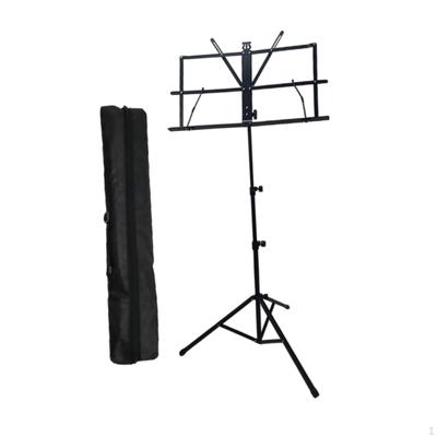 Music Stand for Sheet Book Stand,with Bag,Modern,Adjustable Height,Sheet Clip Holder,for