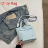 Street Style Nylon Square Bag For Women Teen Fashion Lightweight Crossbody Bag With Stitching Detail