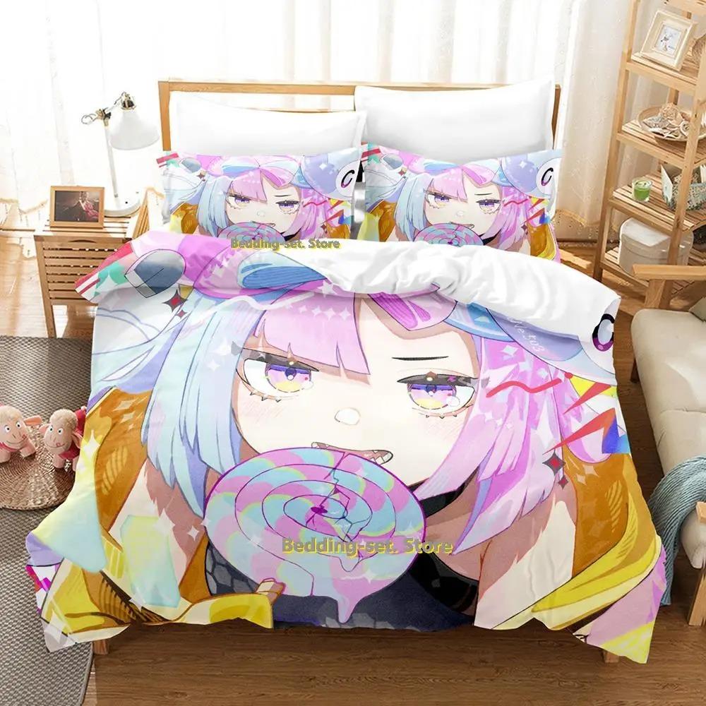New Kawaii Iono Bedding Set Single Twin Full Queen King Size Bed Set Adult Kid Bedroom Duvetcover Sets Anime Parure De Lit Bed