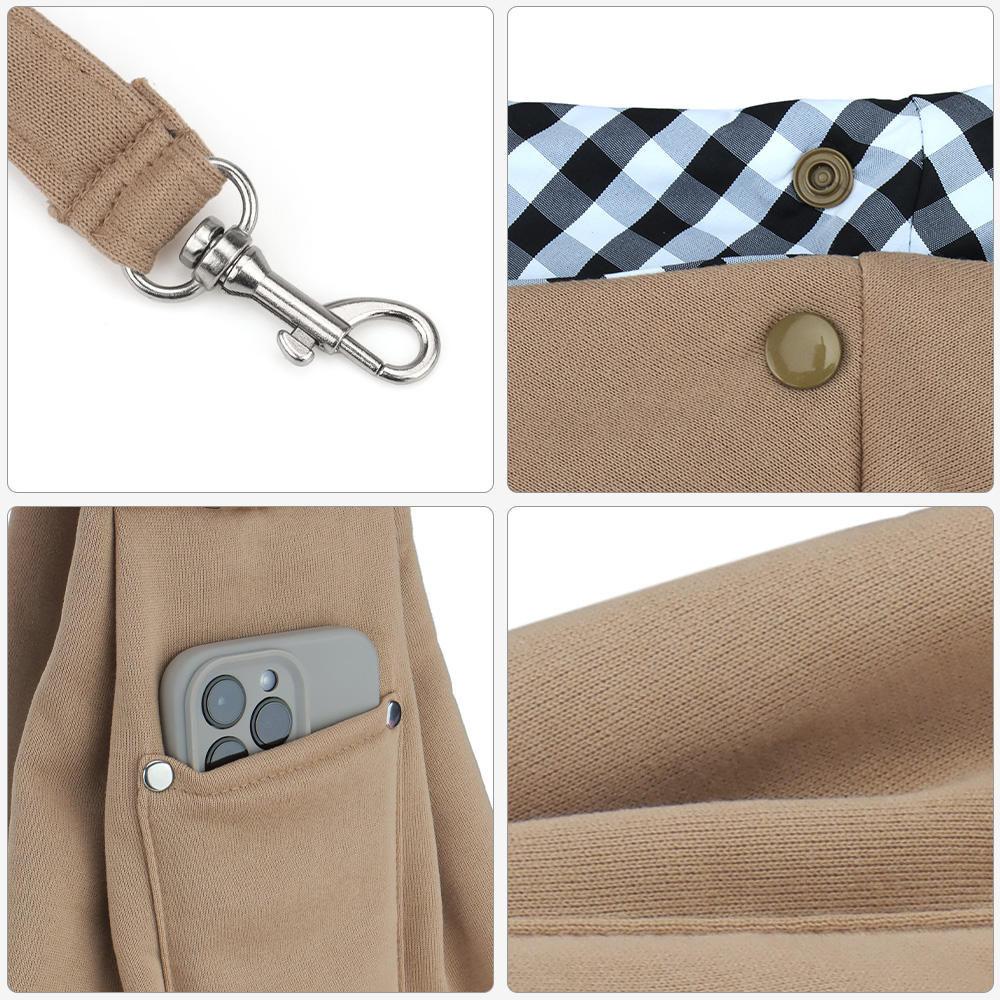 New Cotton Comfortable Dog Bag Pet Out Crossbody Shoulder Bag Outdoor Travel Portable Cat Puppy Sling Bag Pet Carrying Supplies