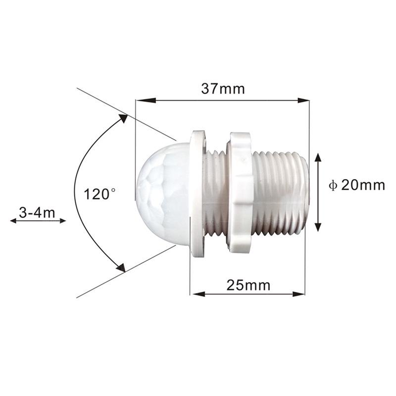 Infrared Motion Sensor Light Switch Module for Hands-Free Ceiling Control