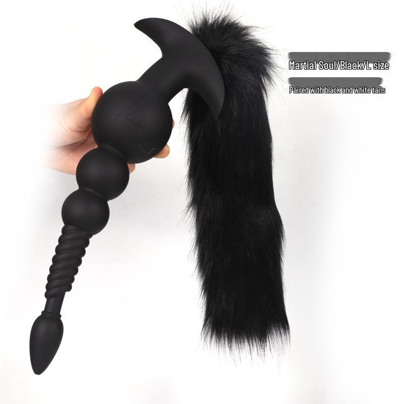 Martial Soul Unisex Tail Plug with Beads for Cosplay and Adult Role Play