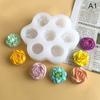 Flower Silicone Molds 3D Rose Peony Chocolate Cake Baking Mold Handmade Candle Soap Gypsum Resin Handicraft Making Tools