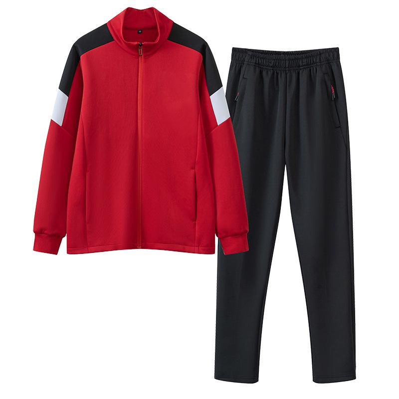 Unisex Autumn Academy Style Stand-up Collar Sportswear for Middle School