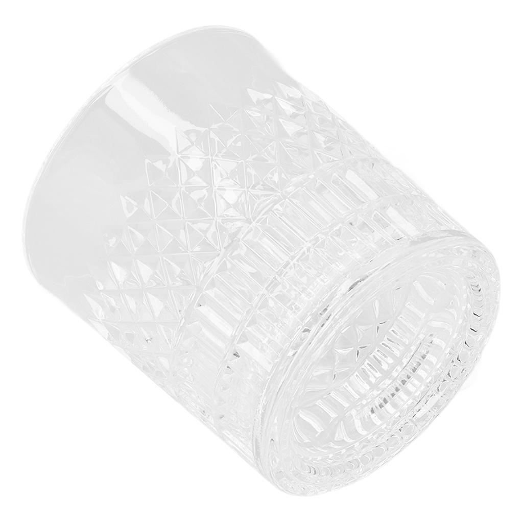 Whiskyglas, 300 ml, lebensmittelechtes, langlebiges Glas, geschnitzte Designs, weit verbreitetes Bourbonglas für Whisky