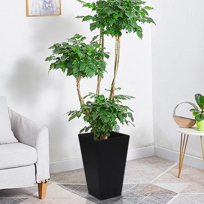 Vaso de Flor Quadrado Grande Resina Vaso de Planta Decorativo Vaso Grande Para Plantas de Exterior Vaso de Planta Decorativo de Exterior Caixas de Flores