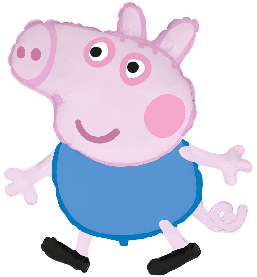 Foil Balloon 24 Fx - George Pig