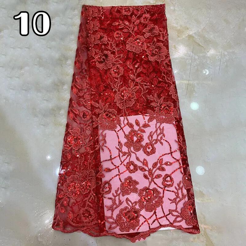 Tissu Brodé Fleurs à Sequins 90x130cm Tissu Dentelle Perlé Décoration Robe de Mariée DIY Costume de Scène Matériau Soirée de Mariage