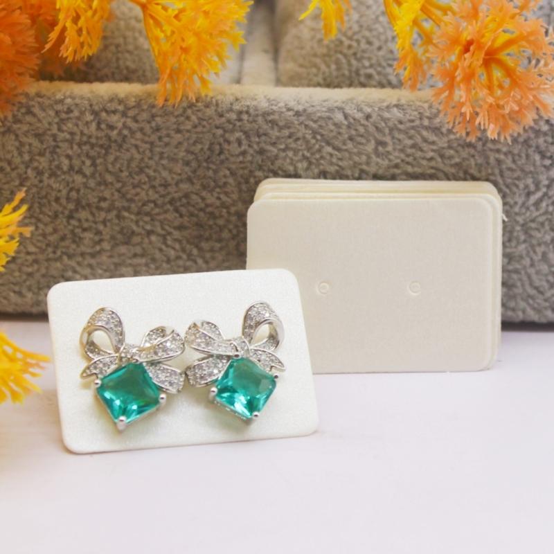 100pcs new 3.5x2.5cm fashionable girl earrings packaging card