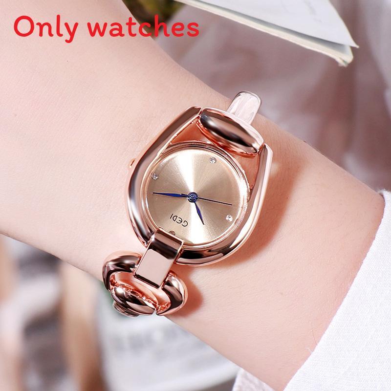 Fashion Ladies Quartz Watch With Alloy Bracelet And Rhinestone Decor For Casual Wear