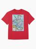 Georges Brassens GEORGES BRASSENS Watercolor Portrait Oversized T-Shirt