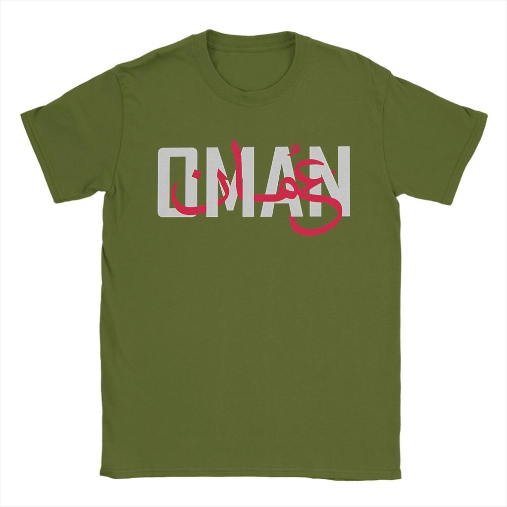 Oman Arabic T Shirt Beach Hipster T Shirts Mens Cotton Comfortable Oversized Clothing ShortSleeve Awesome Tops