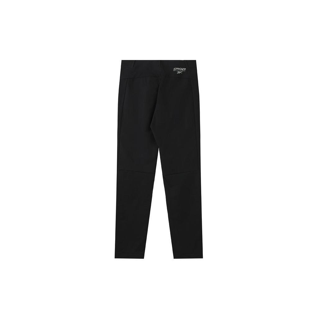 Reebok X Spyder Minimalist Fashion Brand Logo Print Sports Woven Casual Pants Women pants Black 24FRL602WGH0