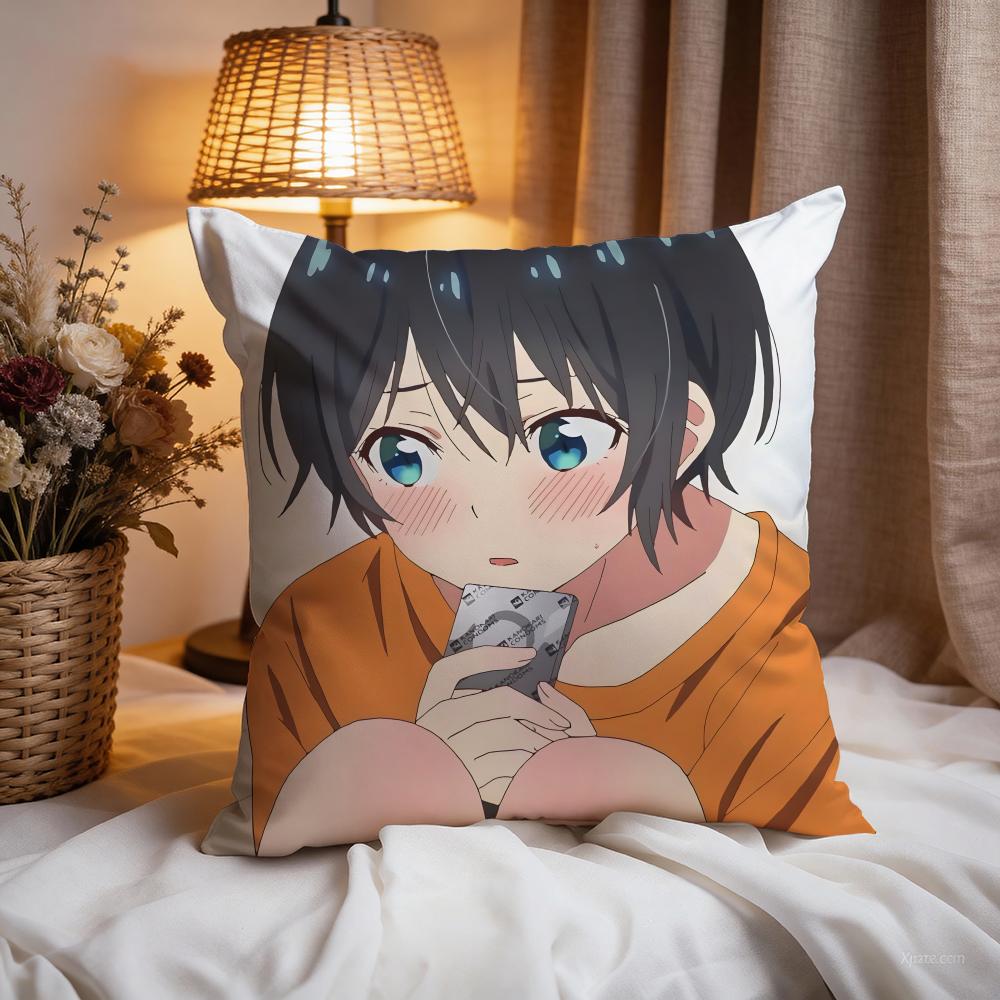 

r-Rent-A-Girlfriends Cushion Cover Premium Comfort Reversible Pillow Cove -Two in One Design for Any Room & Car Interior 30cmx30cm