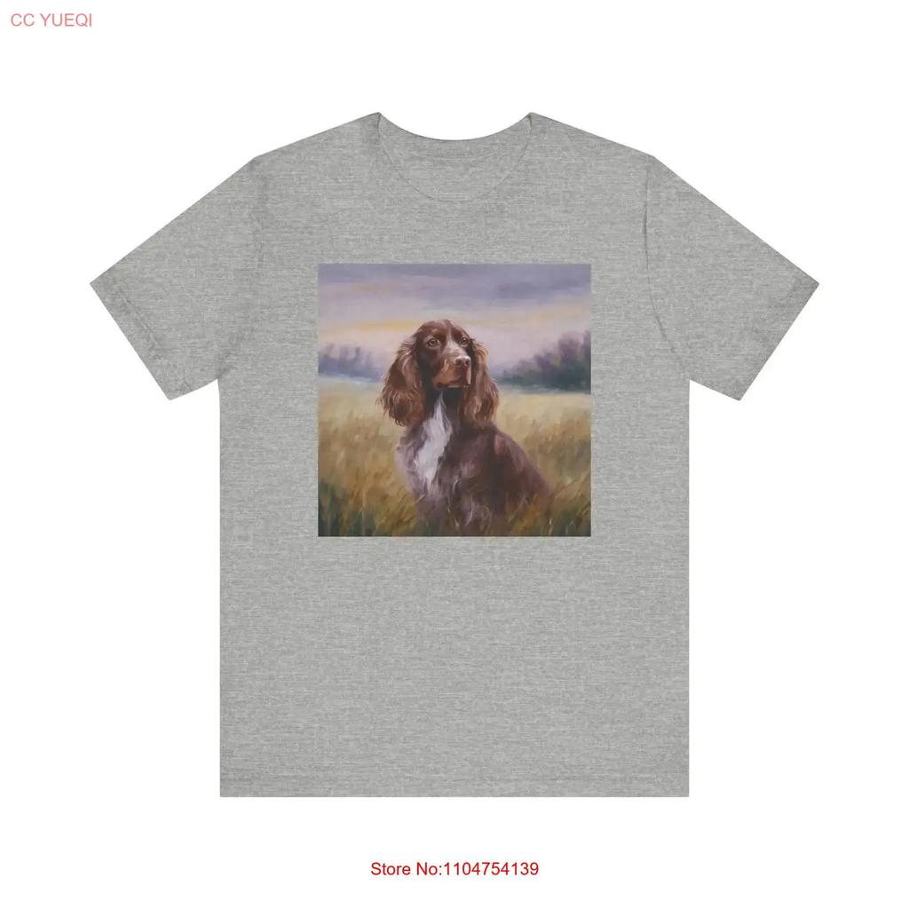 Field Spaniel T-Shirt vintage gewaschen Bequem Mode Streetwear Vielseitig Stilvoll Dehnbar Grafik