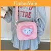 Cotton Kids Heartshaped Transparent Shoulder Bag For Children Casual Outings