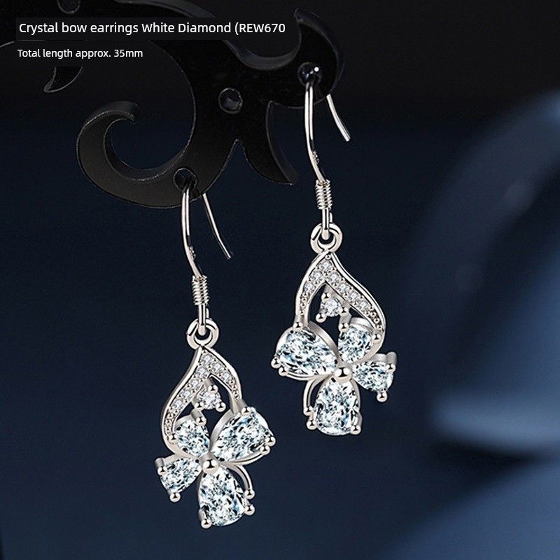 

Женские элегантные длинные кисточки оригинальный дизайн жемчужное украшение REW670 white drill