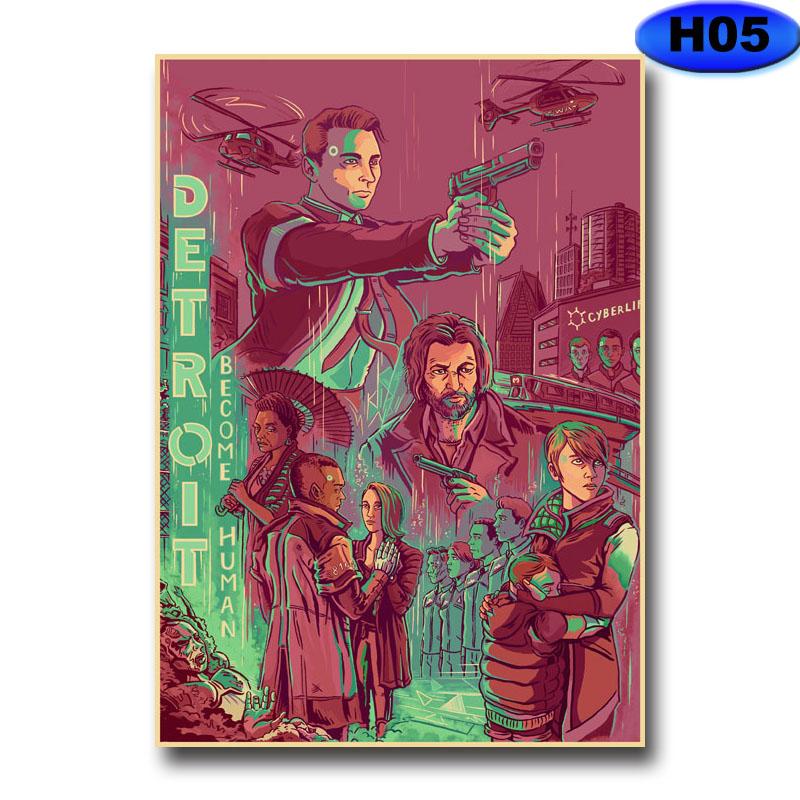 Modern heminredning Målning HD-utskrifter Videospelsaffischer Kraftpapper Vintageaffisch Väggdekor Rum Bar Café Inredning