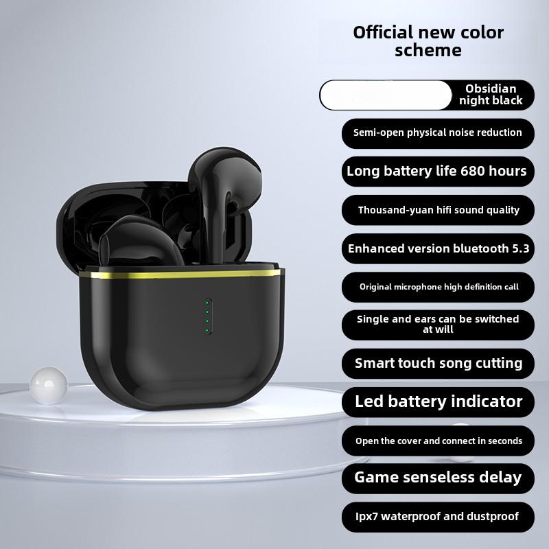 X85 TWS Wireless Bluetooth Headset Transparent ENC Headphones LED Power Digital Display Stereo Sound Earphones for Sport Earbuds