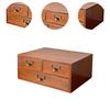 Organisateur de bureau Armoire Table Plateau Tiroir Polyvalent Coiffeuse Empilable Bois