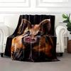 Cartoon pig print flannel blanket, suitable for sofas, beds, offices, travel, camping, Christmas gifts, and presents for friends