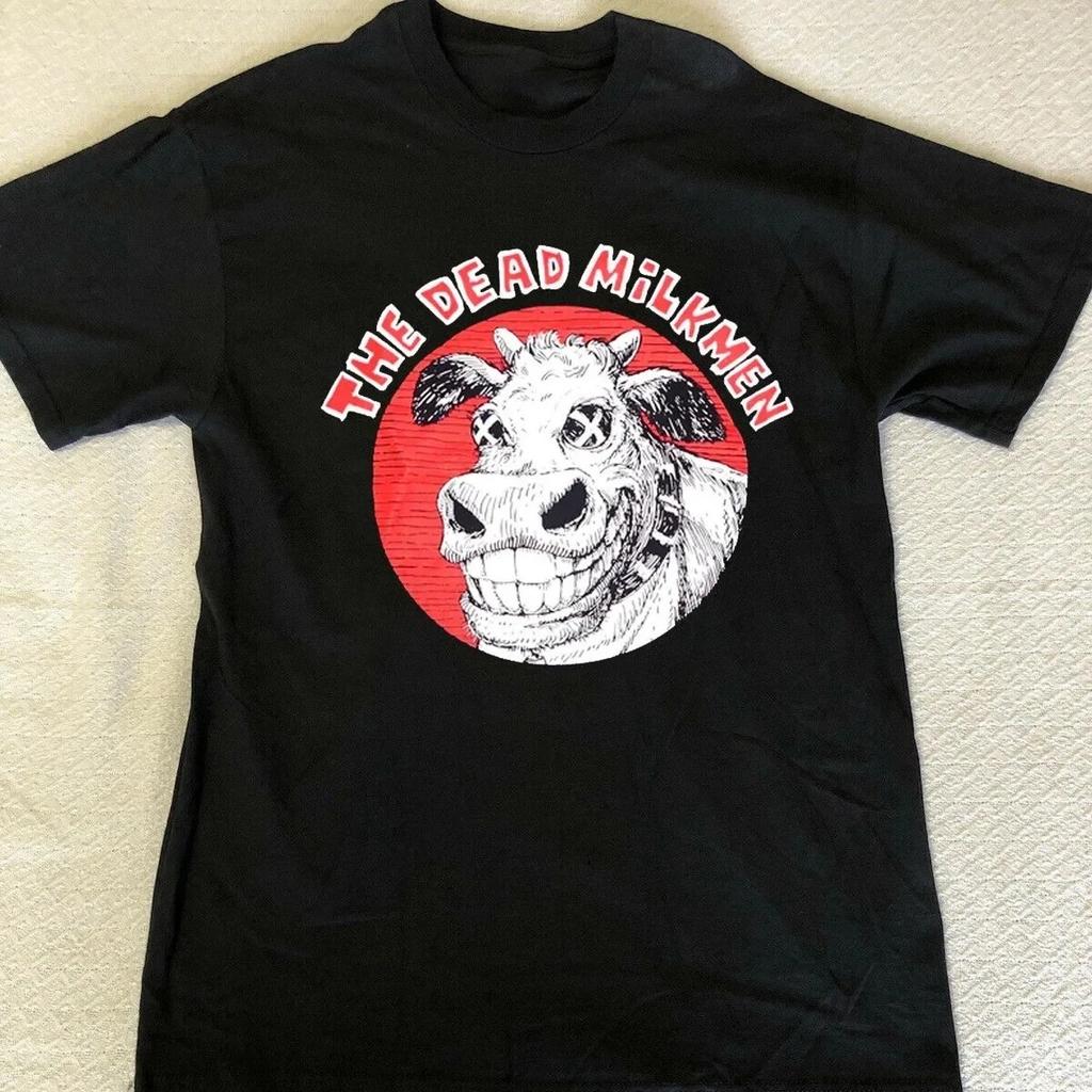 VTG The Dead Milkmen Black T-Shirt Unisex Fan Gift S-5XL