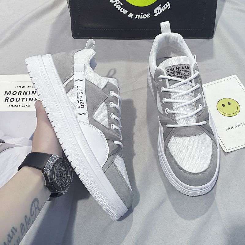 Shoes Men's summer breathable trend board shoes versatile student niche campus style canvas shoes men's sports and leisure shoes