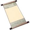TEHAUX Hanging Scroll Calligraphy Scroll, Xuanshi White with Double Scrolls, Antique Style Blank Canvas for Calligraphy, Ink Painting, and Traditional