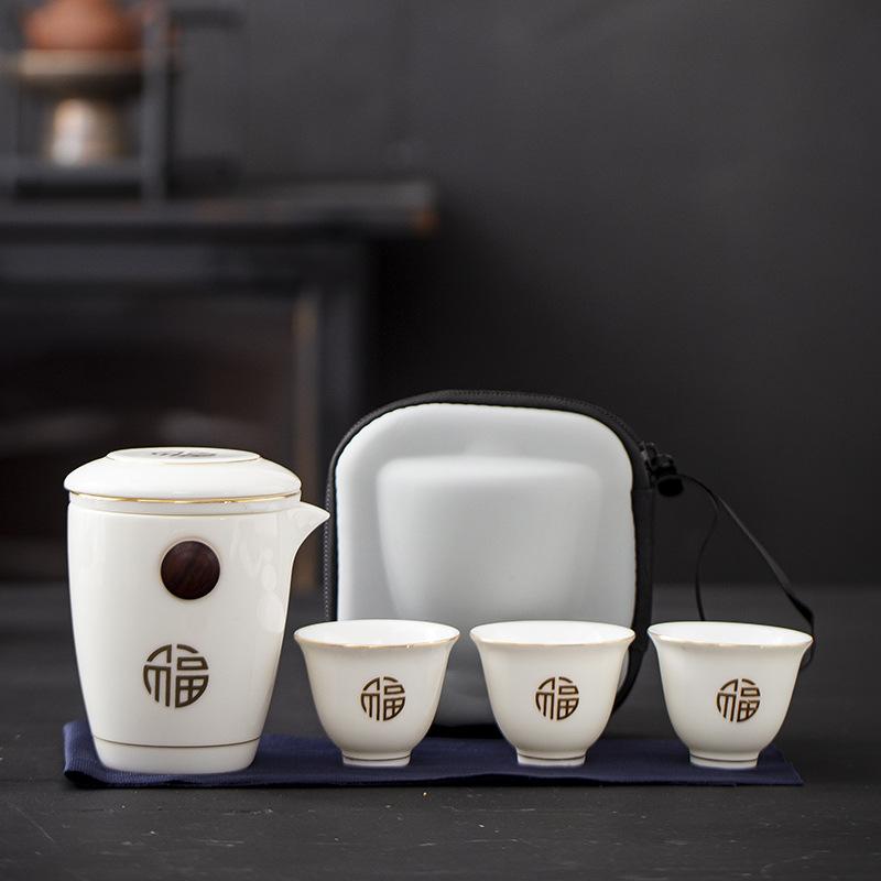Portable tea set Small, simple and durable Kuaike cup Household travel Outdoor camping travel tea set factory