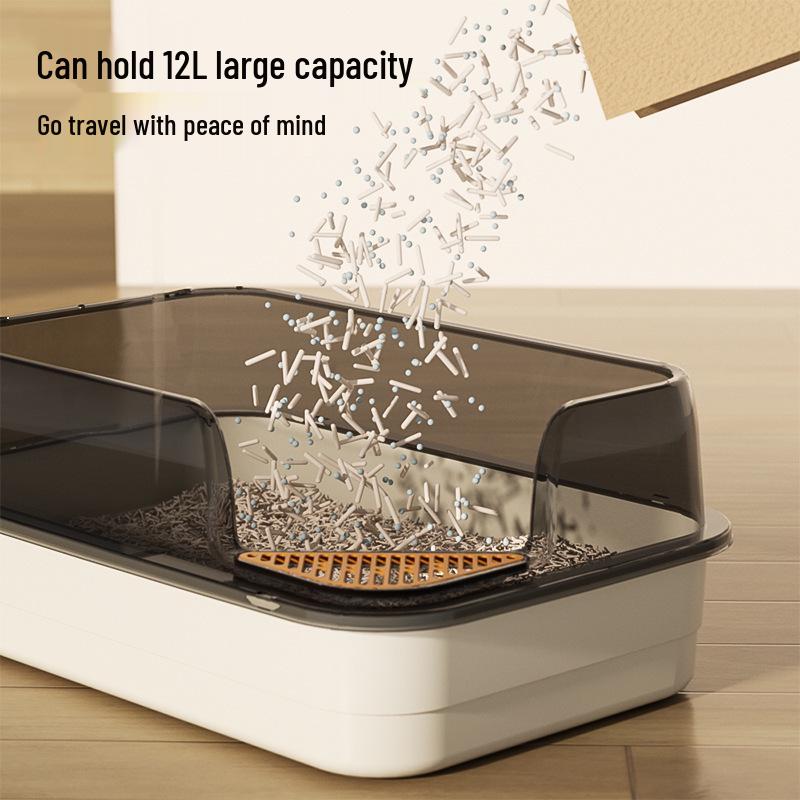 Extra Large High-Sided Anti-Tracking Cat Litter Box