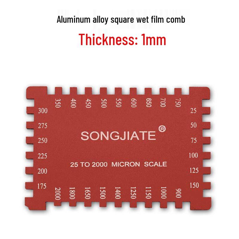 Hexagonal Stainless Steel High-Precision Wet Film Thickness Gauge Comb