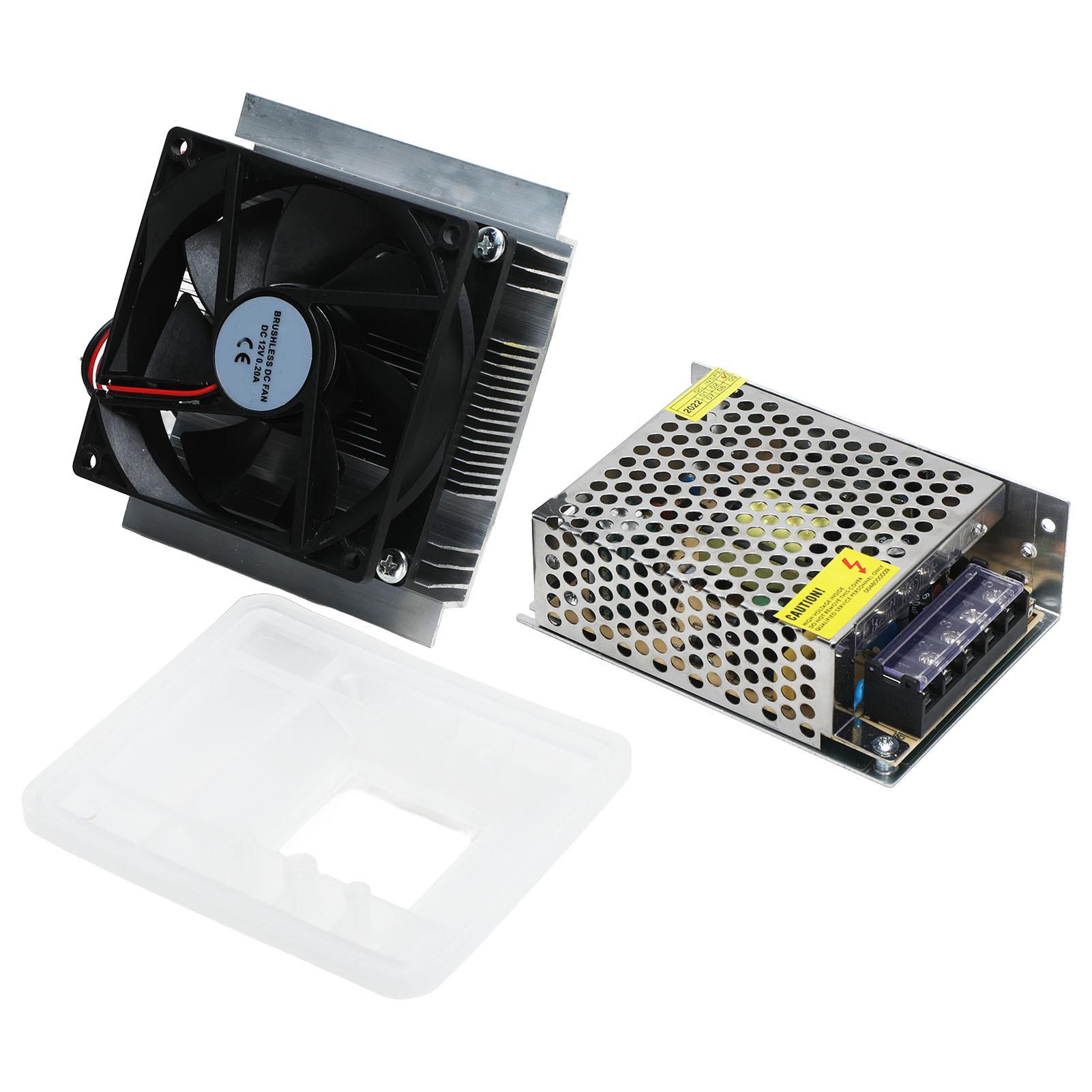 

Peltier Cooler with Power Supply Semiconductor Refrigeration Cooling System DIY Kit 12VDC