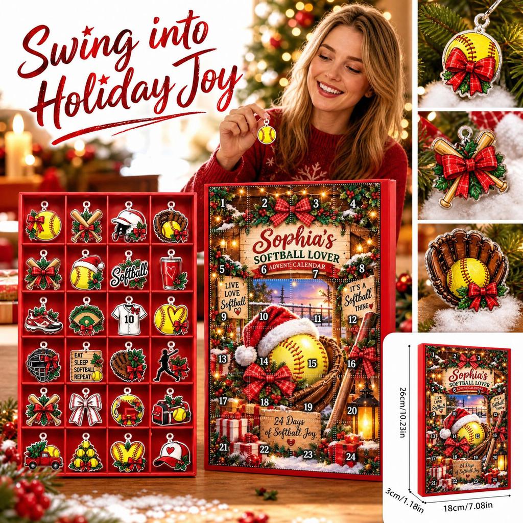 2D Flat -Day Holiday Advent, Countdown Calendar Surprise Gift for Kids and Adults