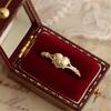 Modern Gold Colored Heart Motif Ring Adornment Alloy Sturdy Finger Ring Jewelry For Women Comfort Fit Sizes 5 11