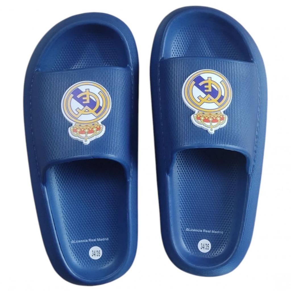 Real Madrid Junior Beach Pool Flip Flops Blue EVA 2300006820N Navy Blue 28/29