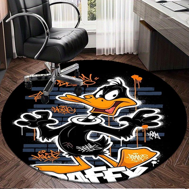 1PC Tazma-nian Devil Spray Art Round Rug, Non-slip Chair Mat, Home Decor, Circle Carpet Perfect for Office, Bedroom, Living Room,Christmas gift