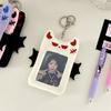 Bat Demon Cartoon Plush Photocard Holder Transparent Photo Protective Case Bus Card Holder  Outdoor