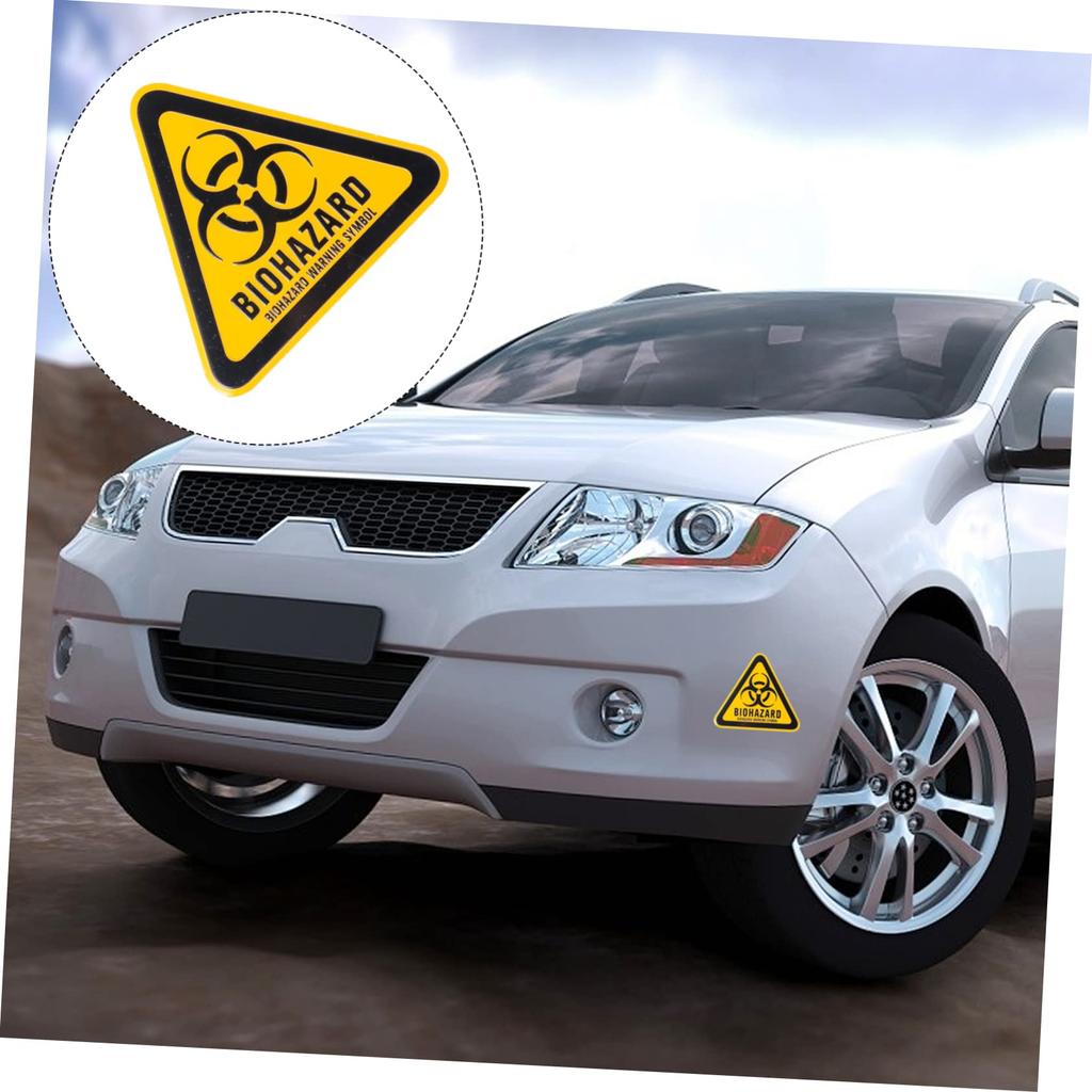 HONMEET 1 Piece Biohazard De Sticker Decorative Sticker Danger Design