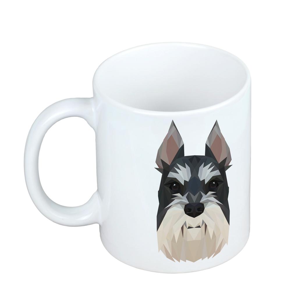 Sznaucer, Schnauzer I -Kubek Ze Zdjęciem I Napisem Geometryczny Pies Art-Dog