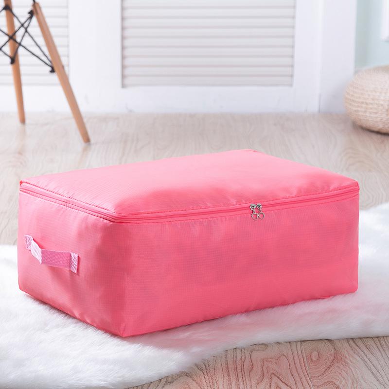 Plain Color Oxford Fabric Clothes Storage Bag Foldable Quilt Dust-Proof Storage Bag Wardrobe Tidy Organizer Home Storage Supplie