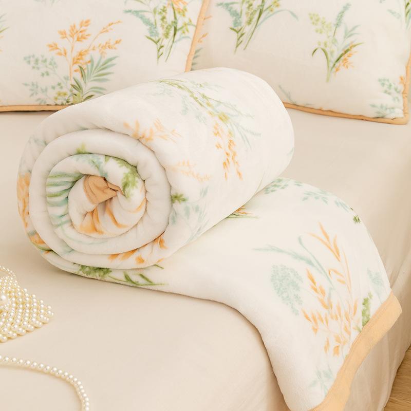 

Молочный бархат Мультяжный принт Одеяло Многофункциональный Приятный для кожи Дышащий Шаль Подушка Зимний Теплый Простыня для Спальни 100x150cm