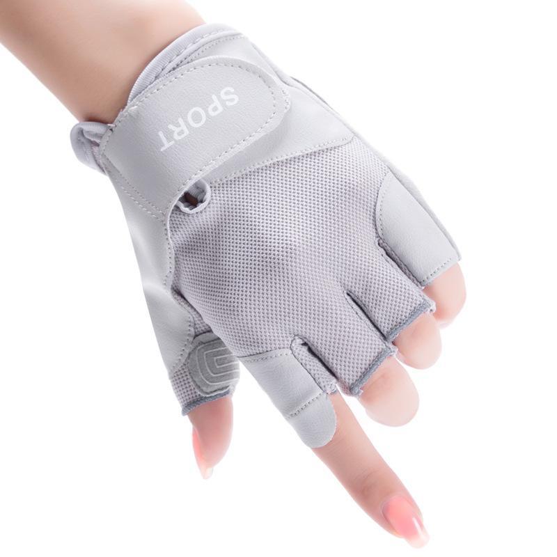 Sports cycling gloves women's half finger non-slip wear-resistant yoga outdoor running breathable fitness gloves